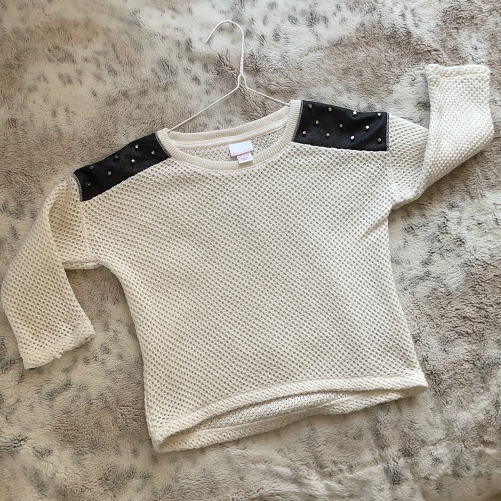 Studded Crop Sweater 🖤